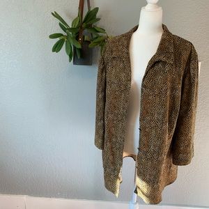 Requirements Leopard Print Top Women 3x